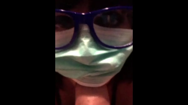 Confined arab sucks masked corona virus covid-19 quarantine