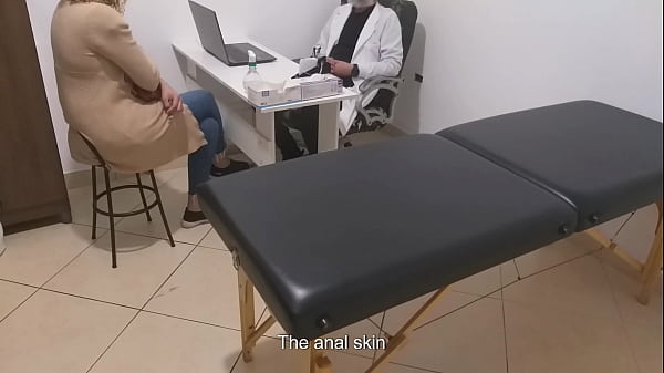 Real urologist performs an anal exam and cures her with his penis in her anus.